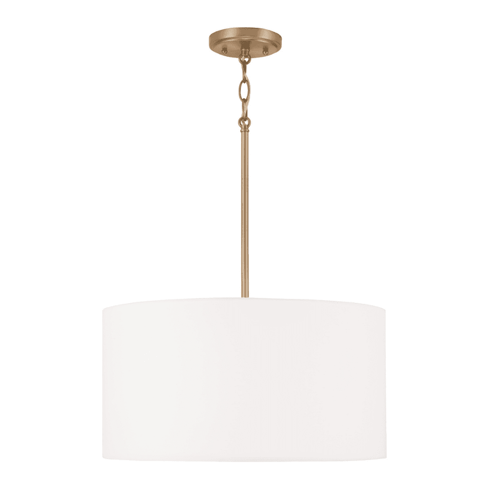 Winnie 3 Light Drum Pendant in Aged Brass-img-2