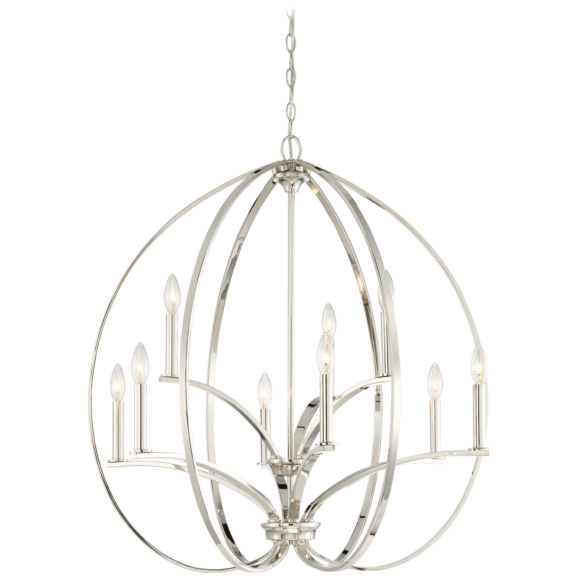 Alannah 9 Light Pendant in Polished Nickel-img-1