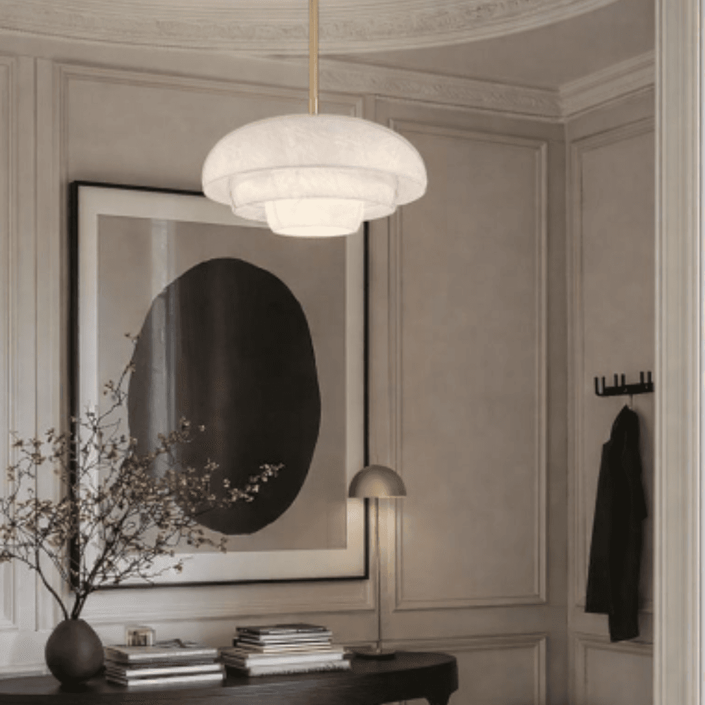 Farah 1 Light Pendant in Aged Brass-img-1