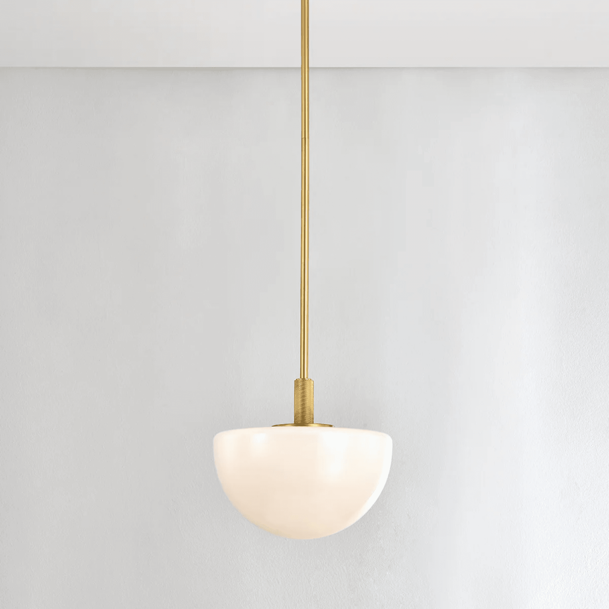 Herman 1 Light Pendant - Small in Aged Brass-img-1