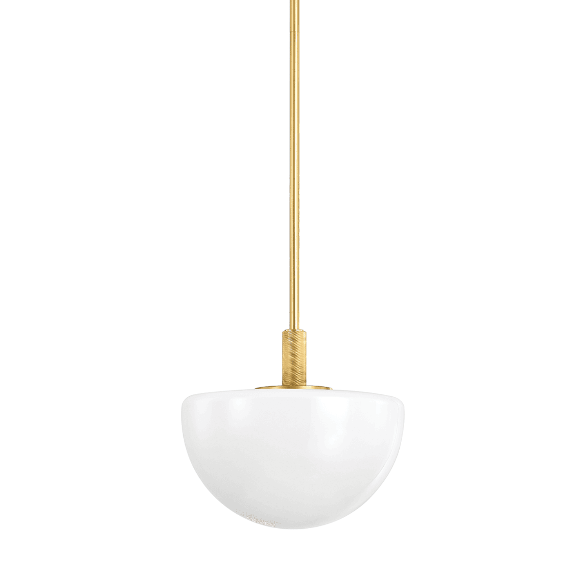 Herman 1 Light Pendant - Small in Aged Brass-img-2