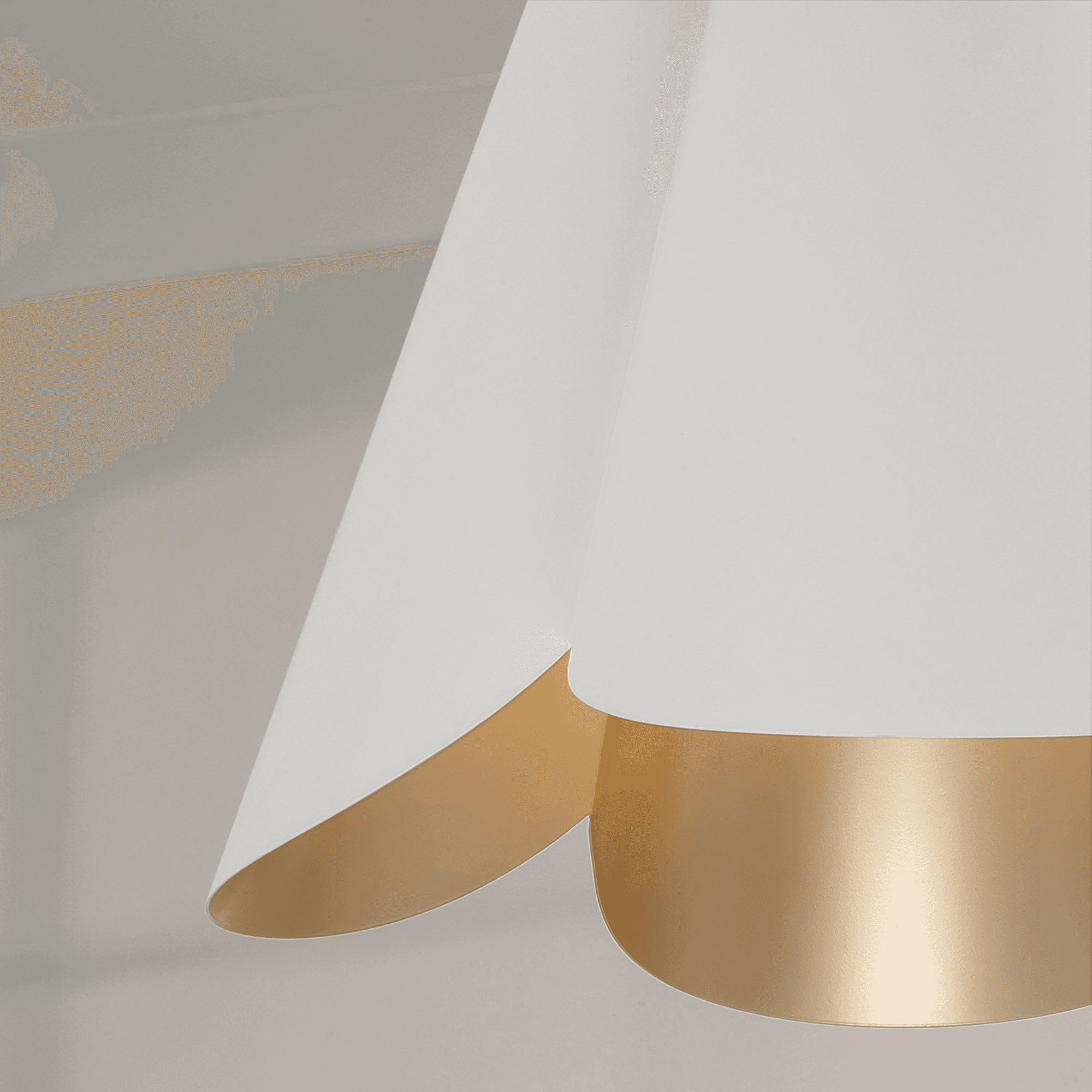 Botanical 4 Light Pendant in Matte Brass & White-img-2