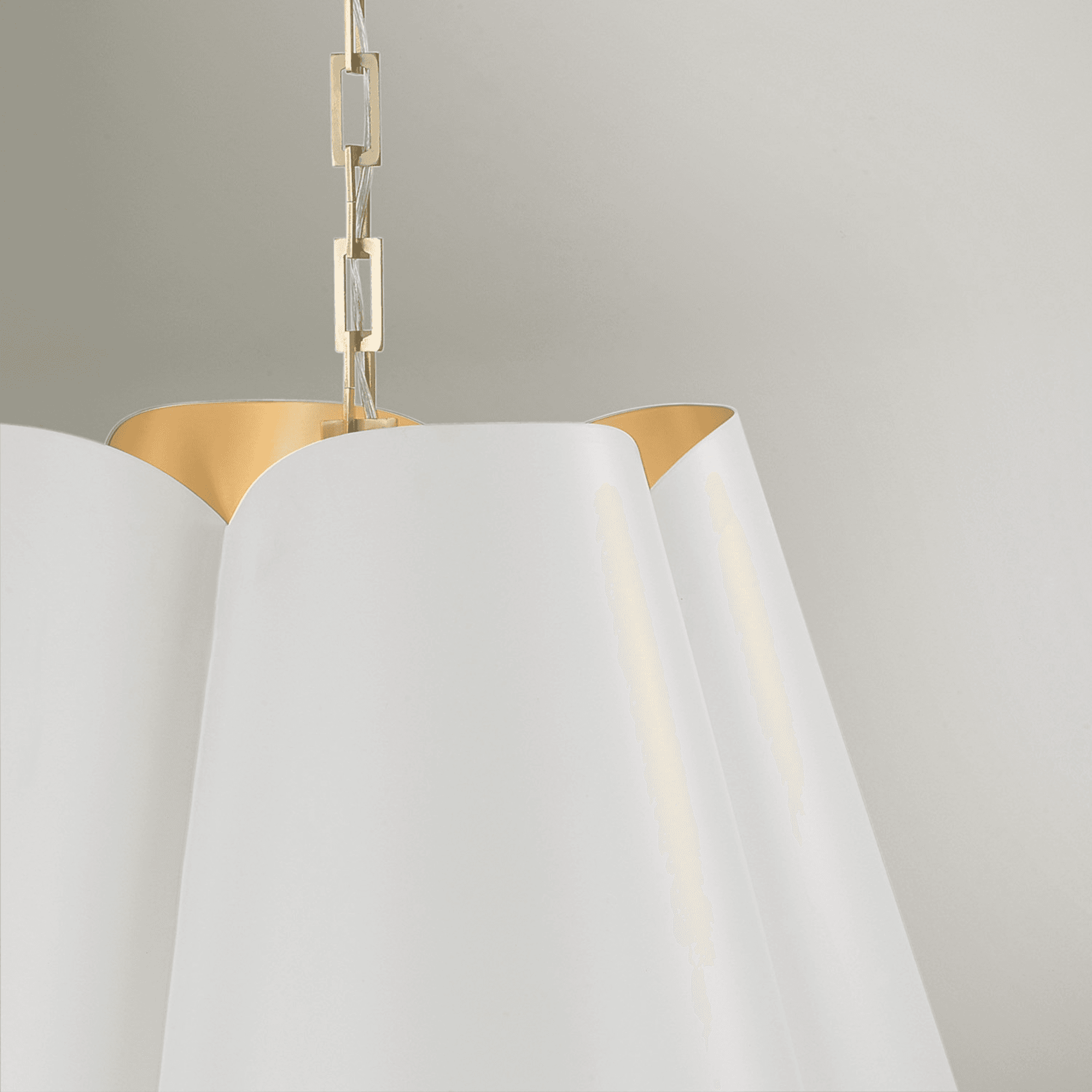 Botanical 4 Light Pendant in Matte Brass & White-img-3
