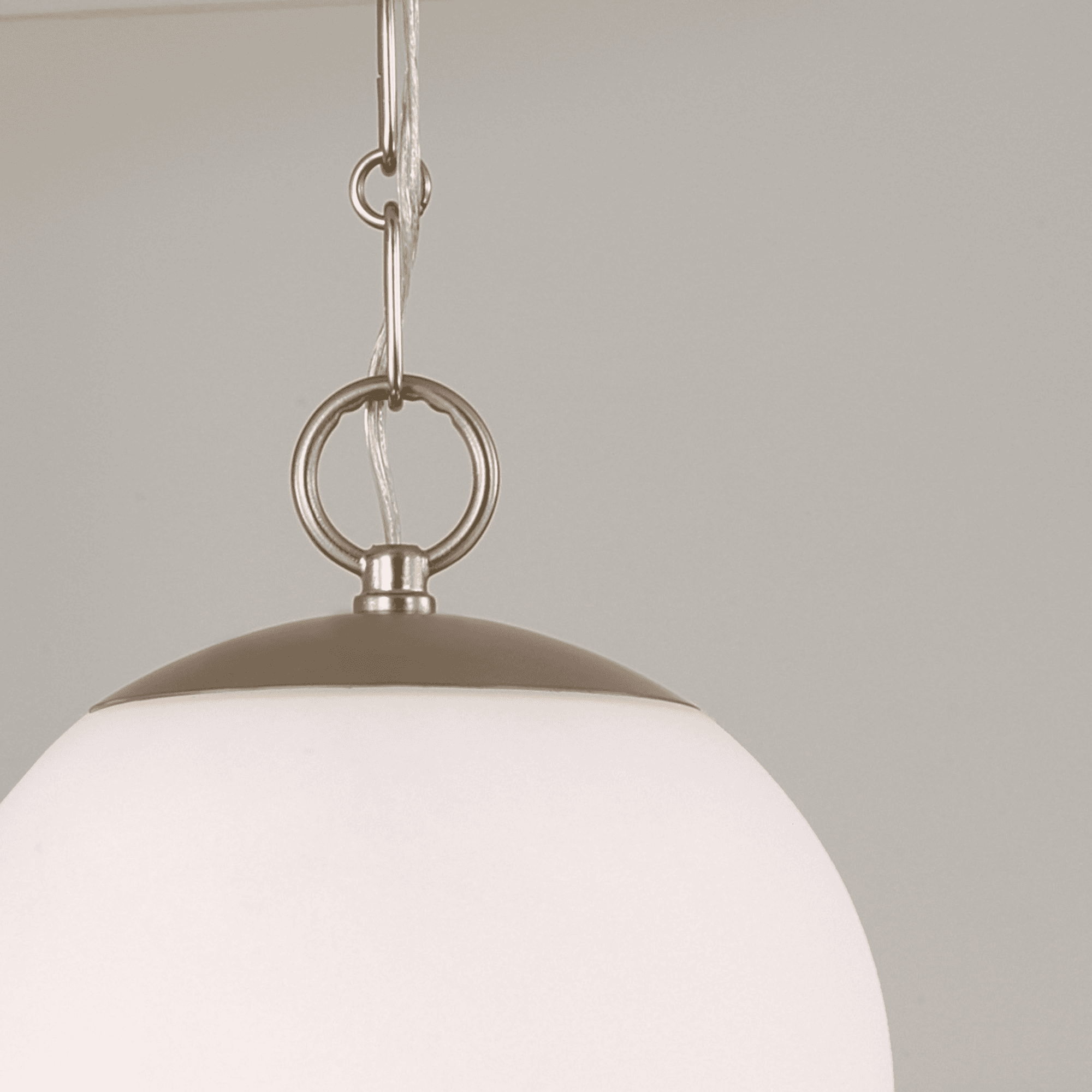 Lulu 1 Light Alabaster Glass Pendant in Matte Brass-img-2