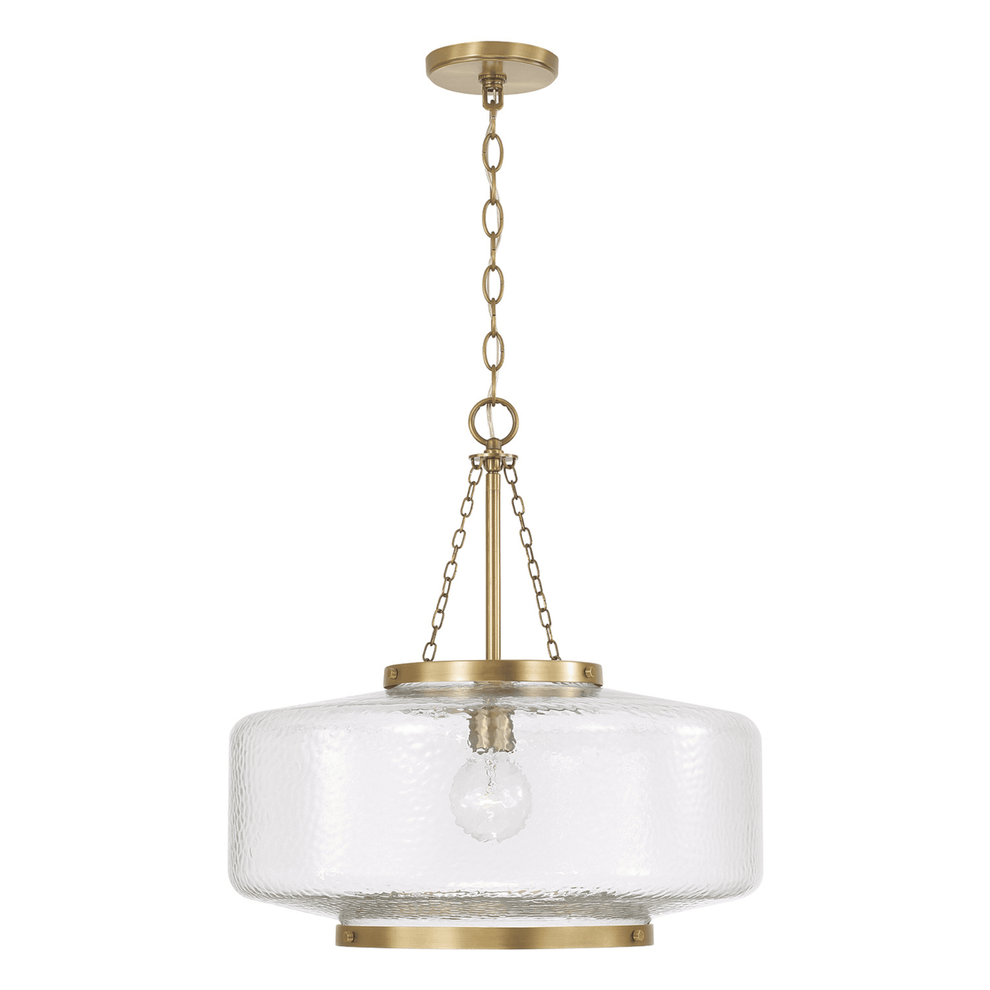 Cloud 1 Light Pendant in Aged Brass-img-5