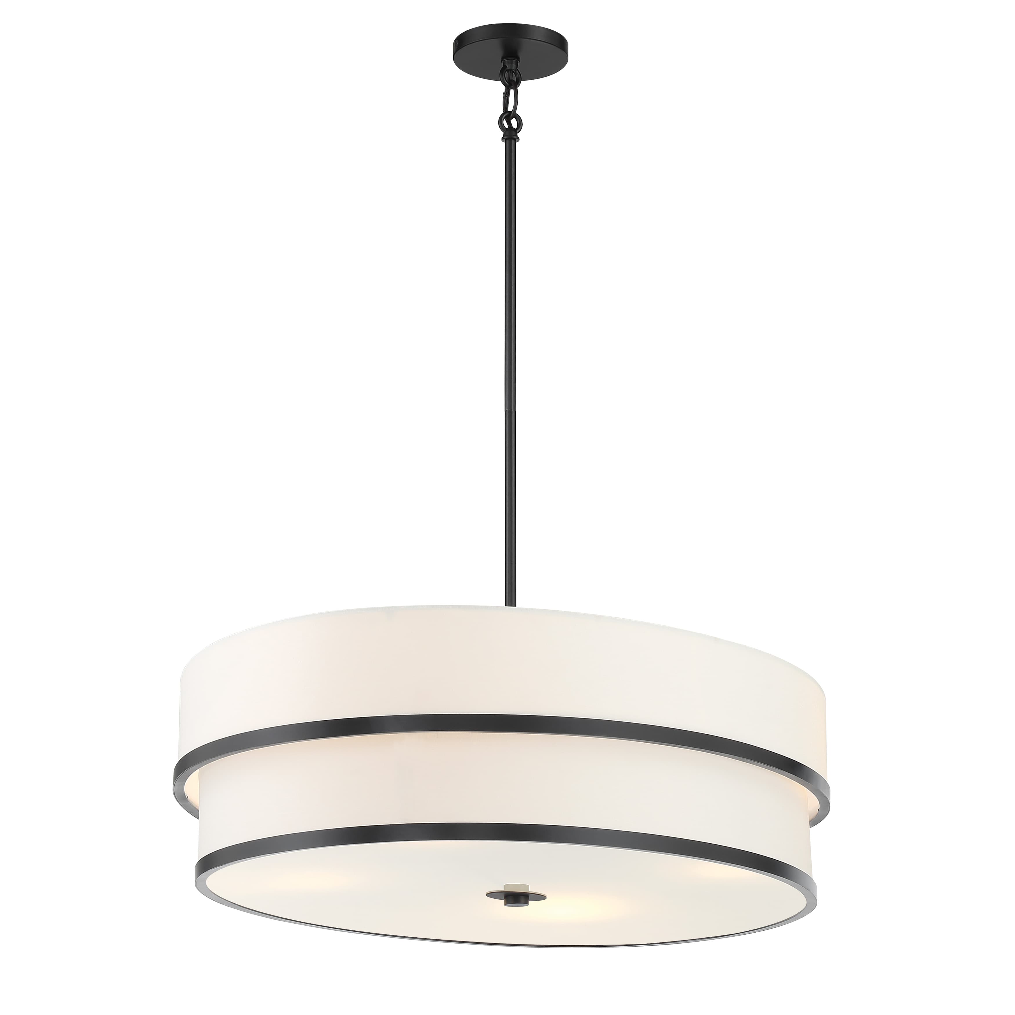 Cassie 4 Light Drum Pendant - Elliptical in Coal-img-4