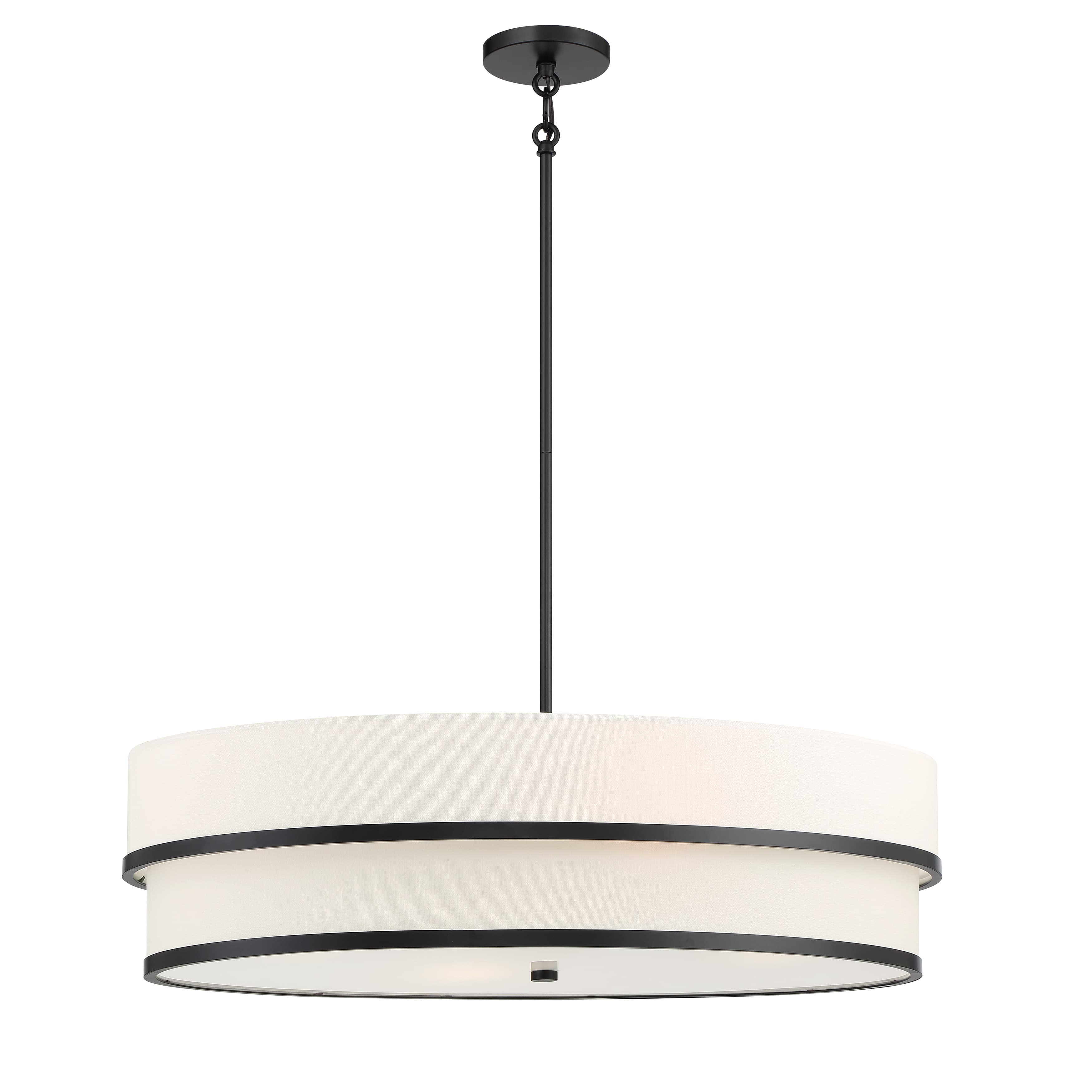 Cassie 4 Light Drum Pendant - Elliptical in Coal-img-5