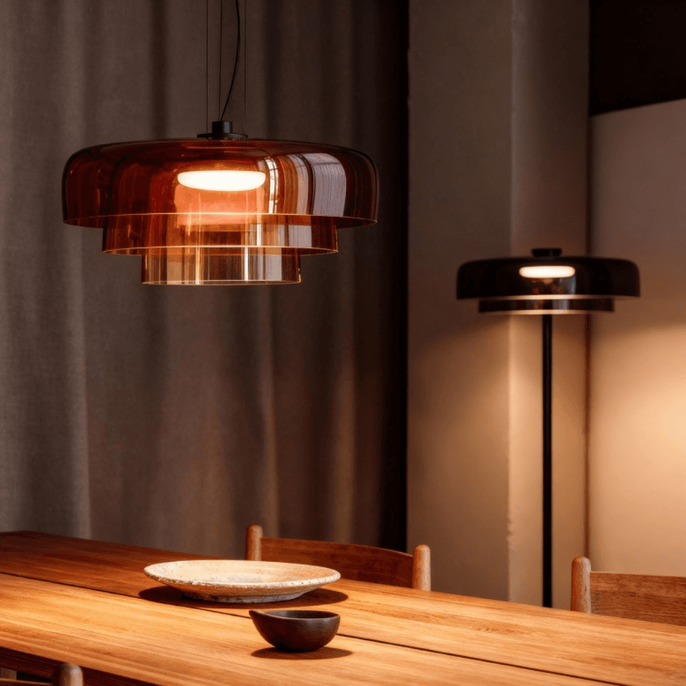 Lark 3 Shade Pendant - 42 cm in Fume-img-3