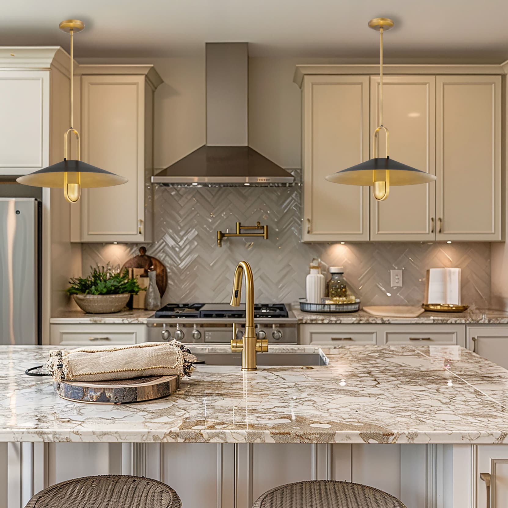 Lauren 1 Light Pendant in Legacy Brass-img-9