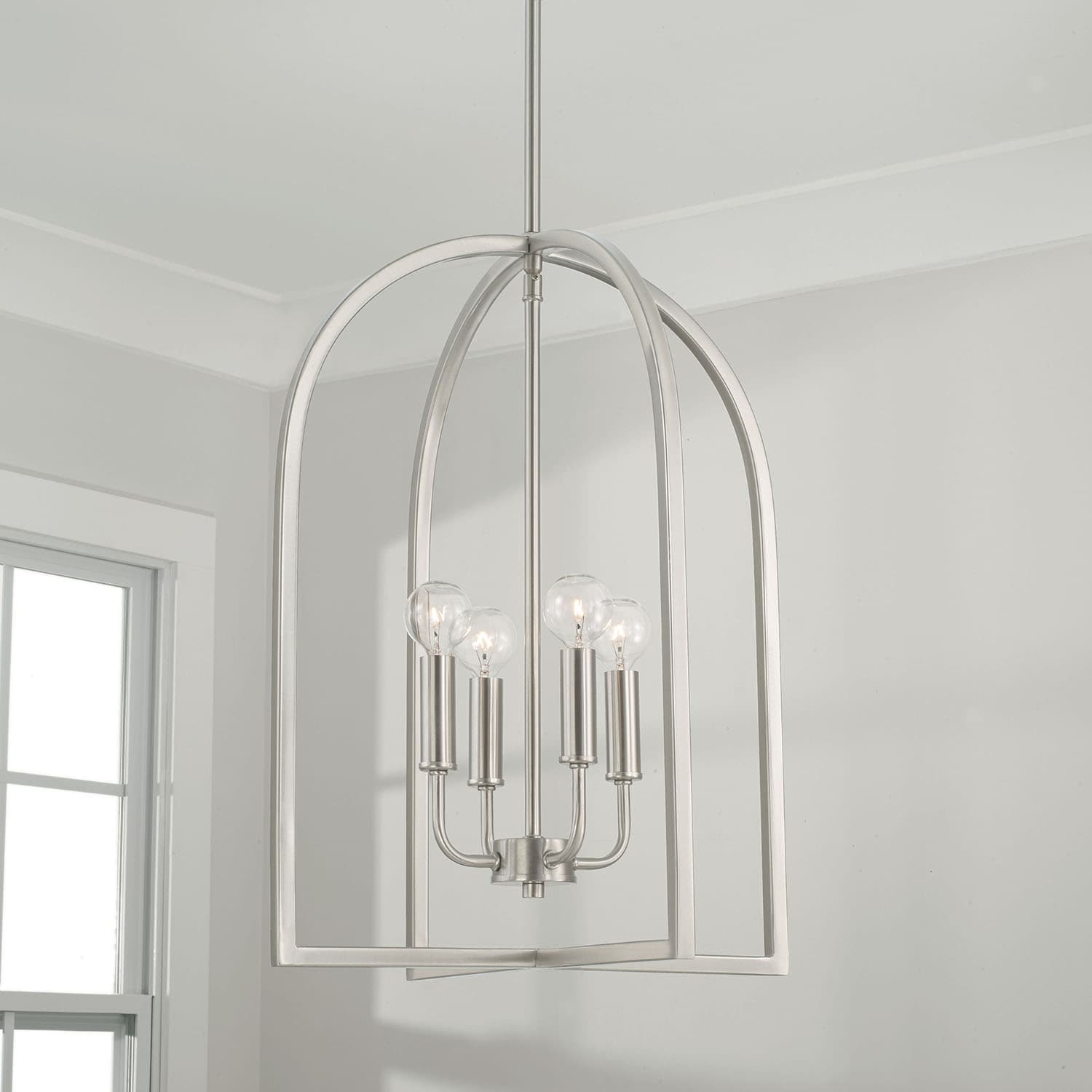 Brianna 4 LIght Pendant in Brushed Nickel-img-1