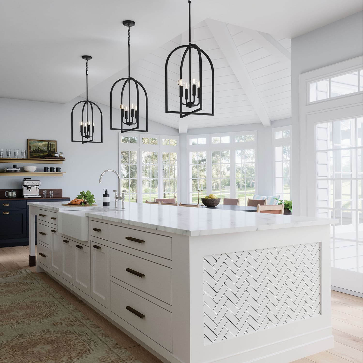 Brianna 4 Light Pendant in Matte Black-img-1