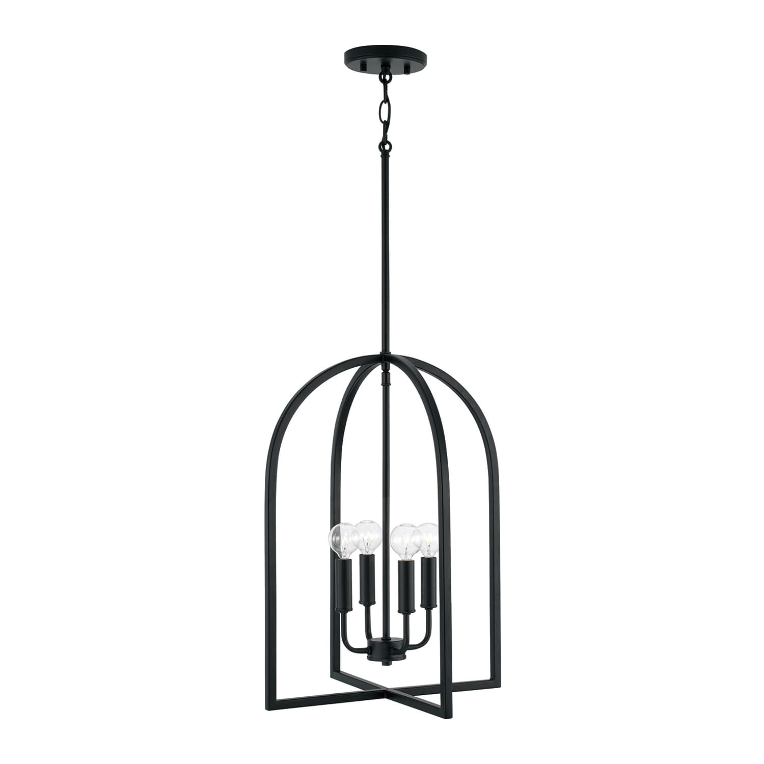 Brianna 4 Light Pendant in Matte Black-img-3