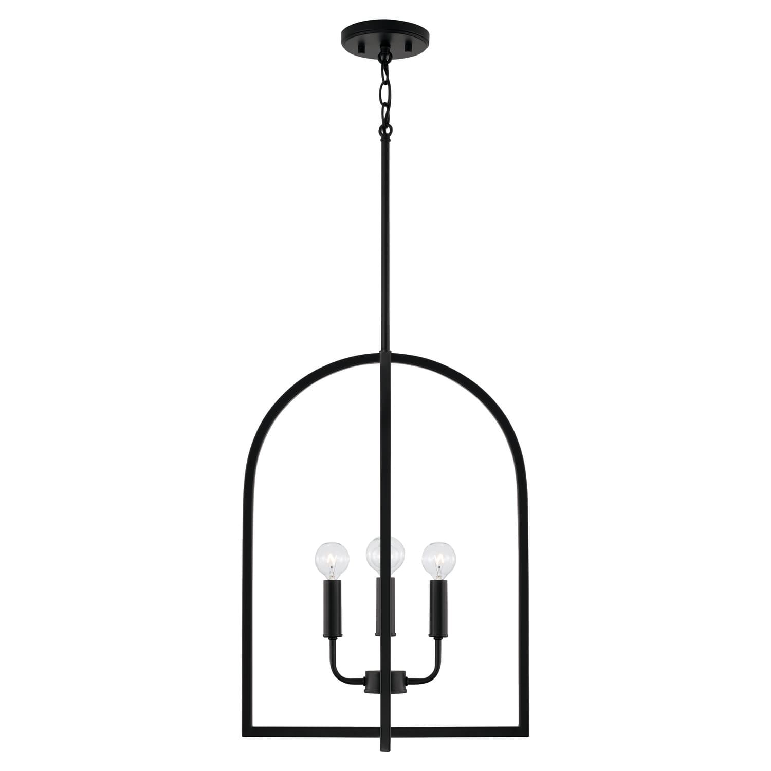 Brianna 4 Light Pendant in Matte Black-img-4