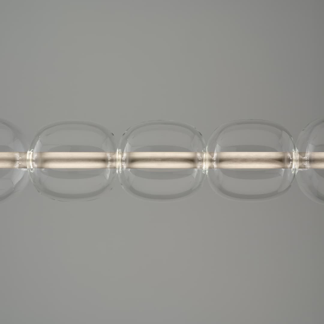 Insider LED Linear Glass Pendant in Nickel-img-5