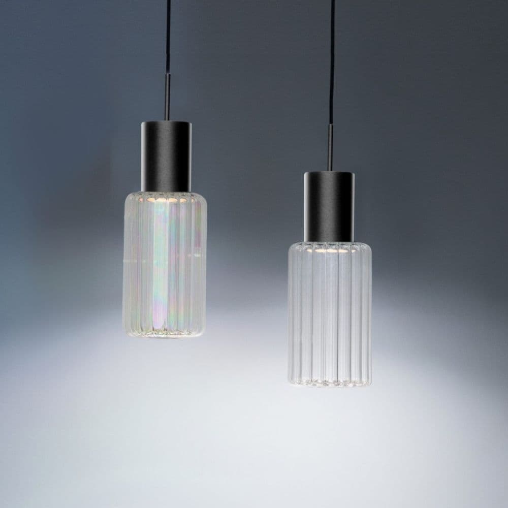 Alicia 1 Light Pendant in Brushed Gold & Clear Glass-img-1