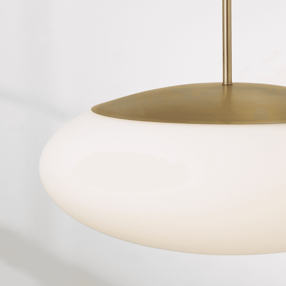 Luca 1 Light Pendant in Aged Brass-img-2