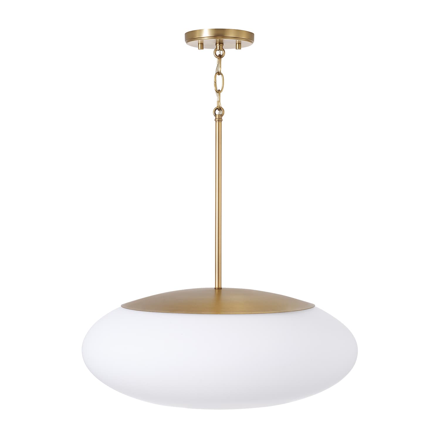 Luca 1 Light Pendant in Aged Brass-img-3