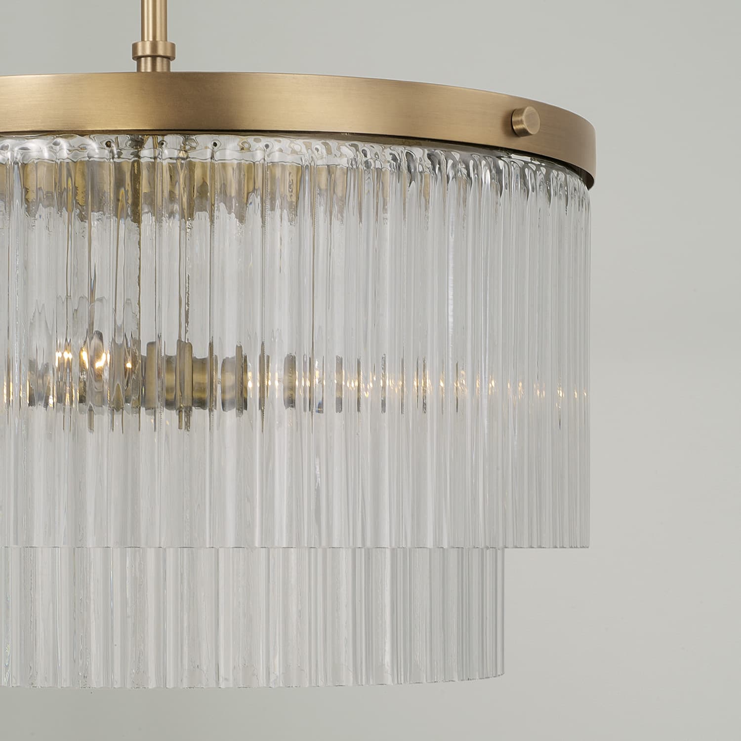 Mia 3 Light Pendant in Aged Brass-img-2