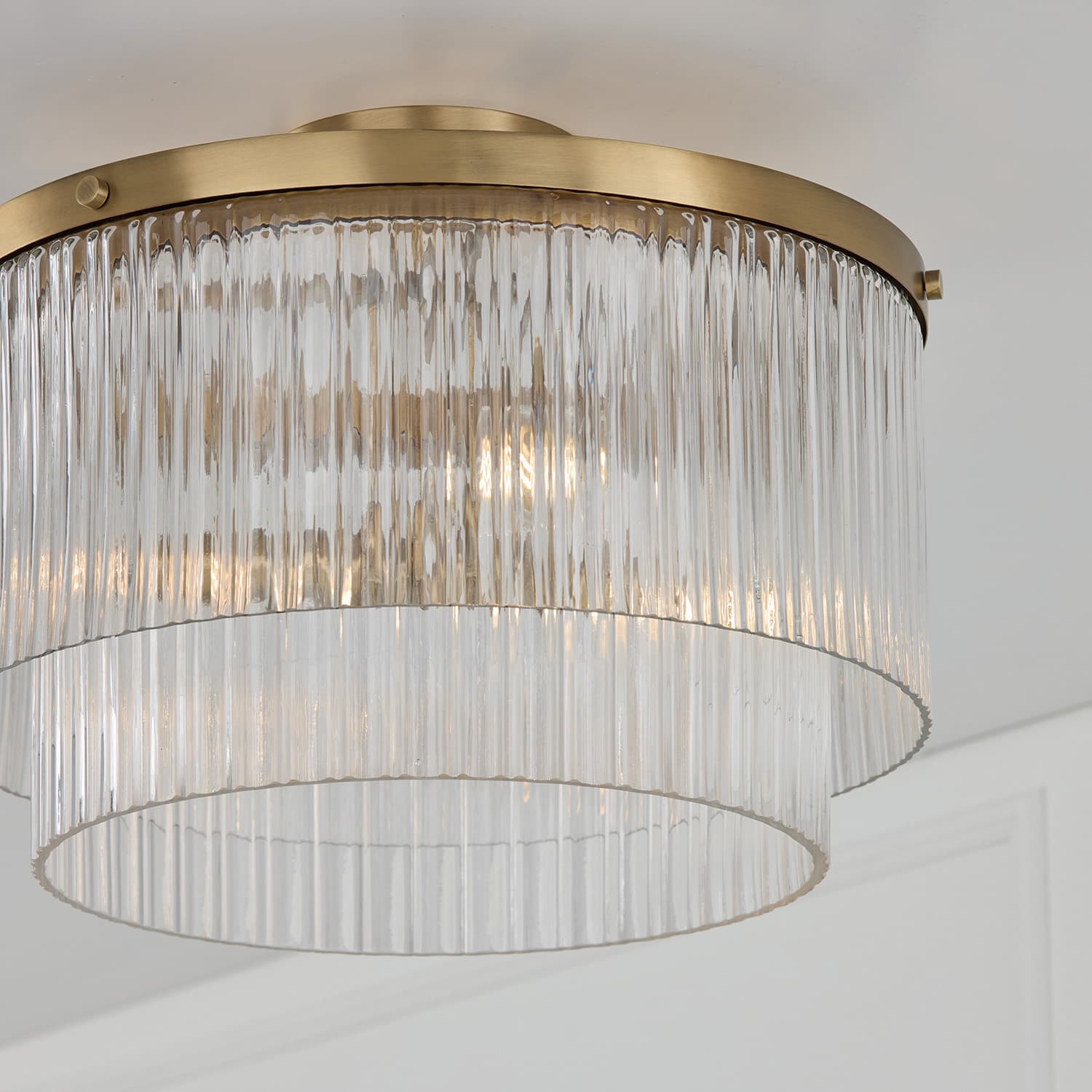 Mia 3 Light Pendant in Aged Brass-img-4