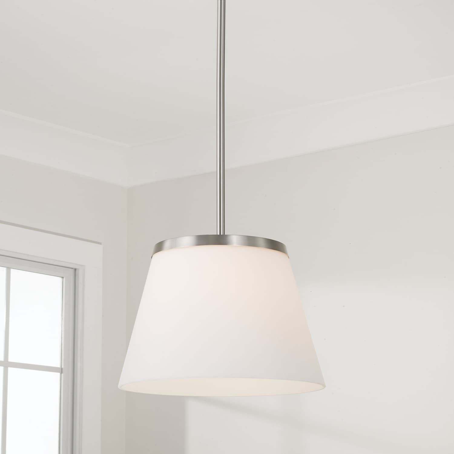 Millie 1 Light Pendant in Brushed Nickel-img-1