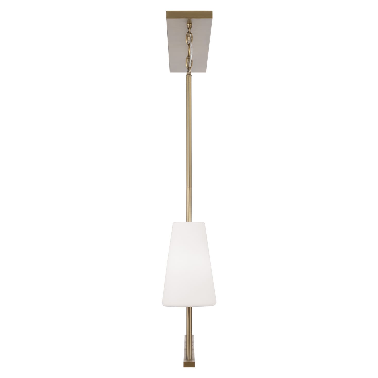 Mira 4 Light Linear Pendant in Aged Brass-img-3