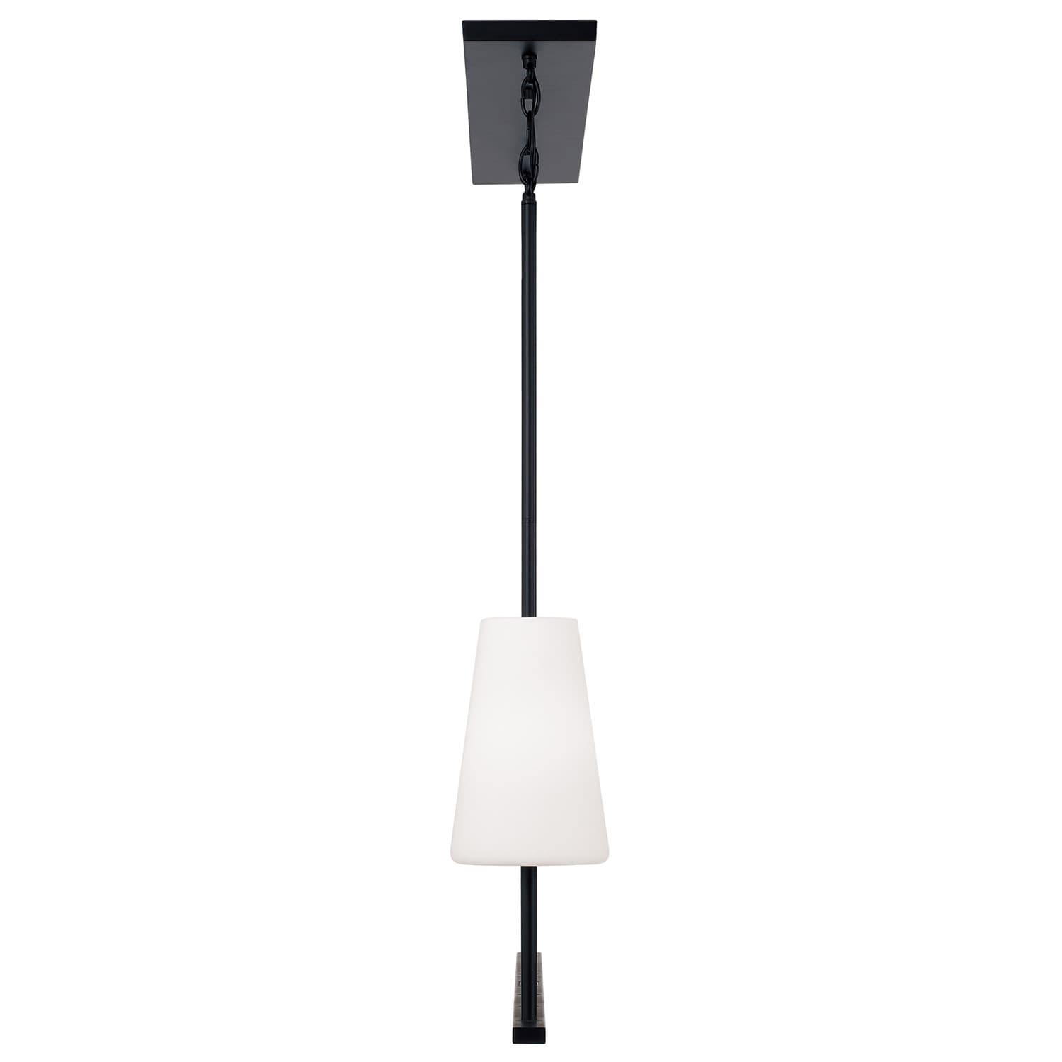 Mira 4 Light Linear Chandelier in Matte Black-img-3
