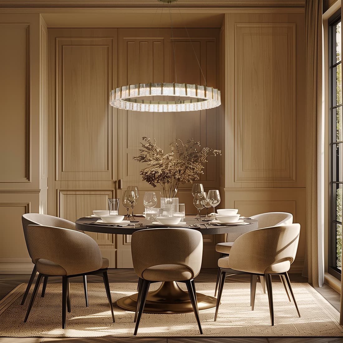 Abito LED Pendant in Soft Brass-img-5
