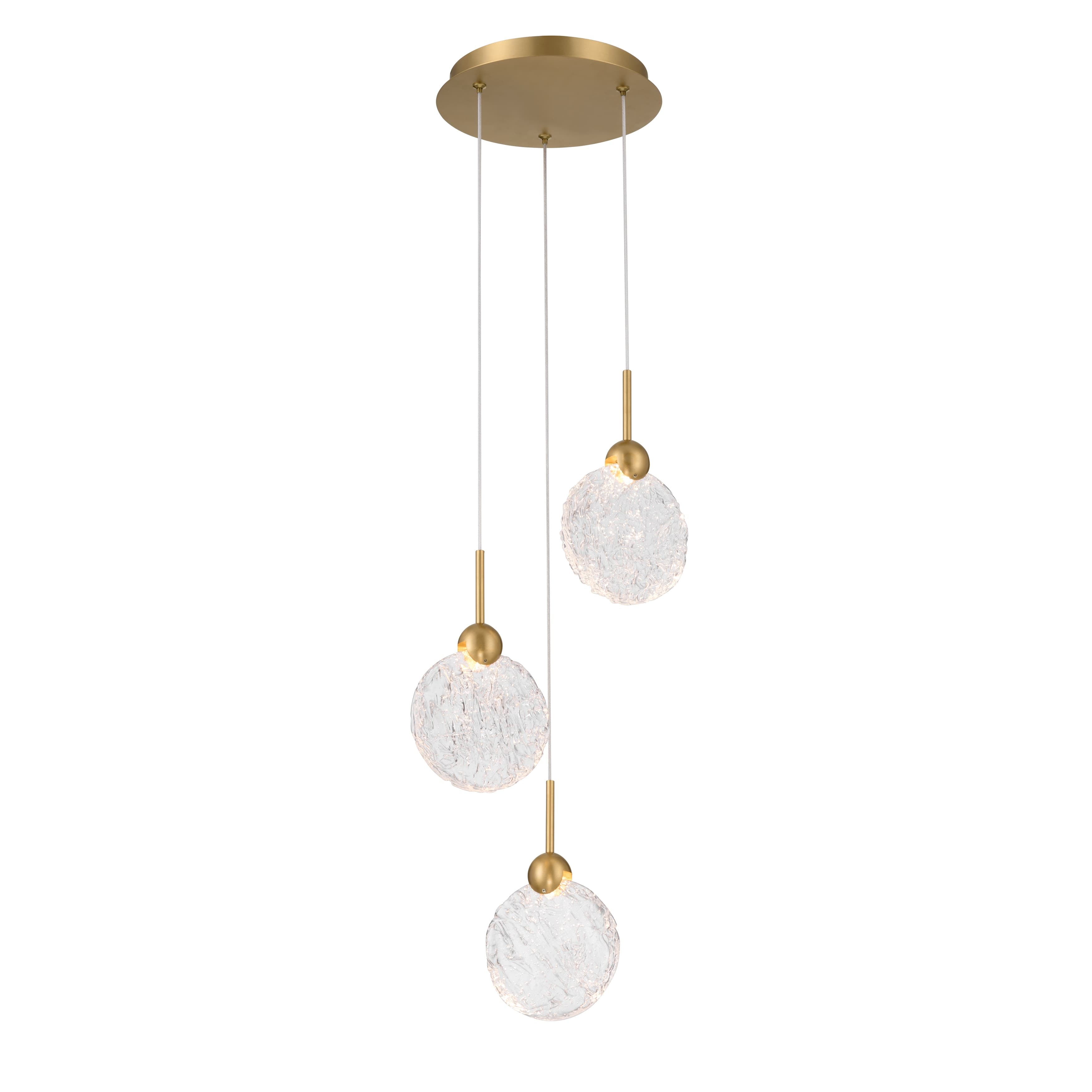 Vivi 3 Light Pendant in Legacy Brass-img-2