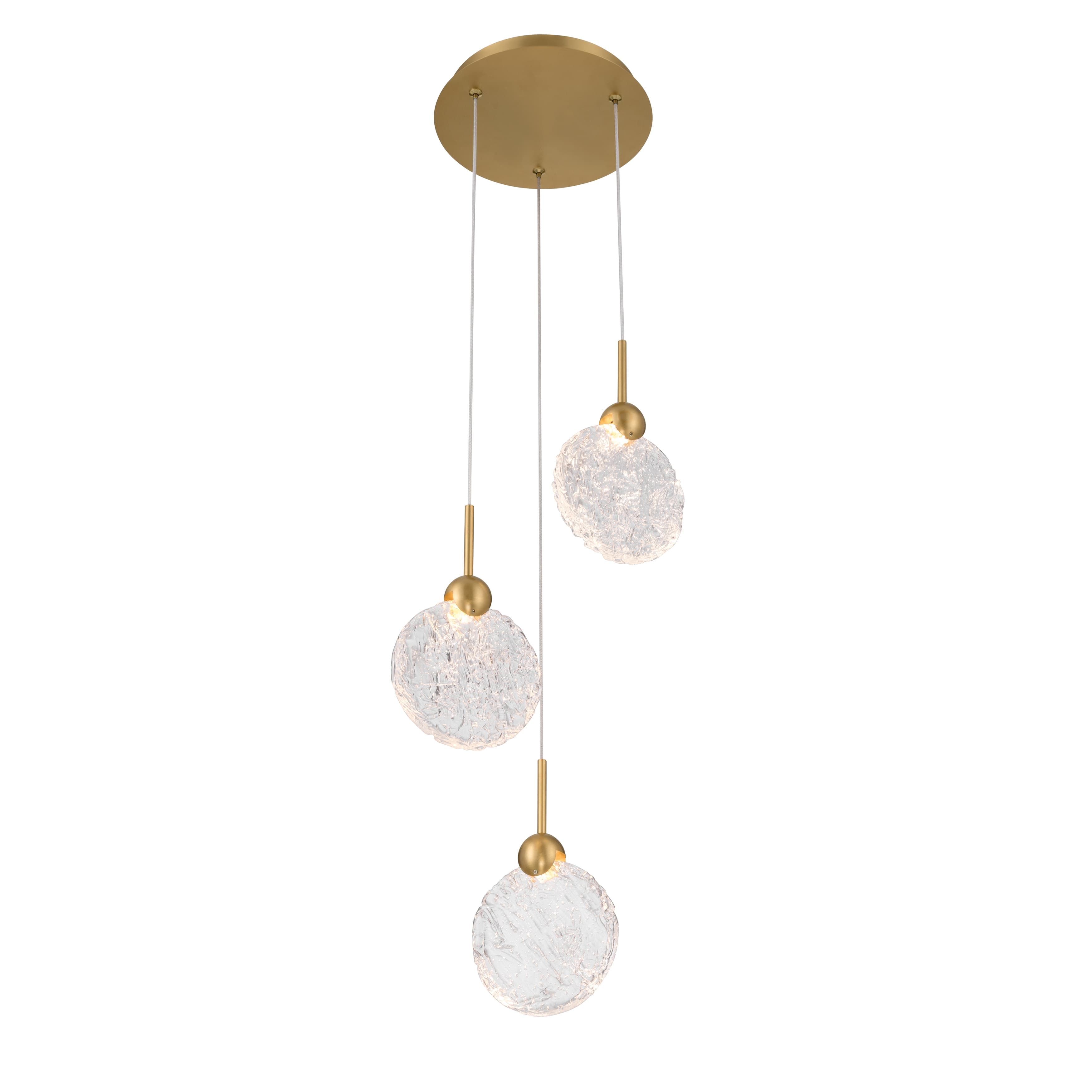 Vivi 3 Light Pendant in Legacy Brass-img-3