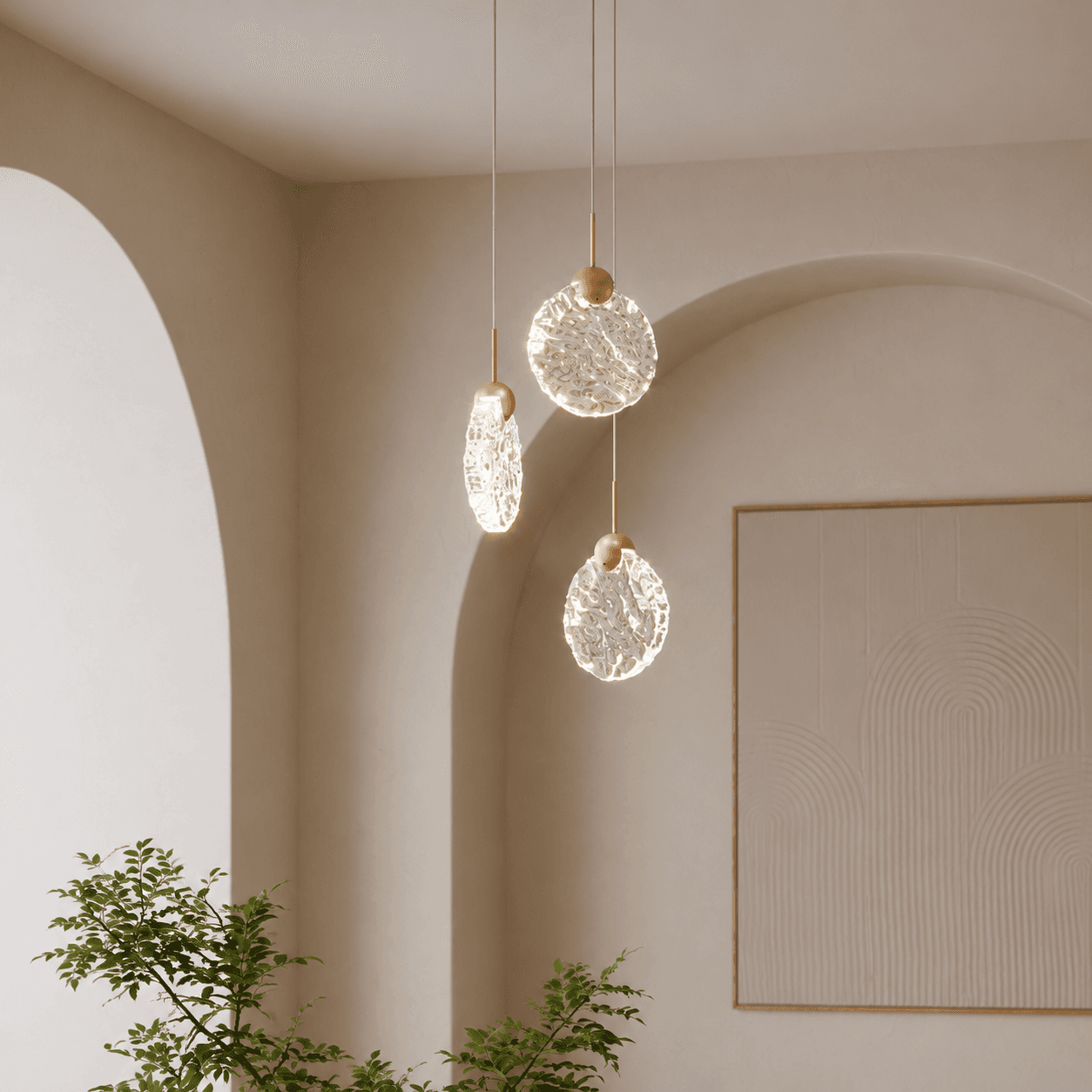 Vivi 3 Light Pendant in Legacy Brass-img-5