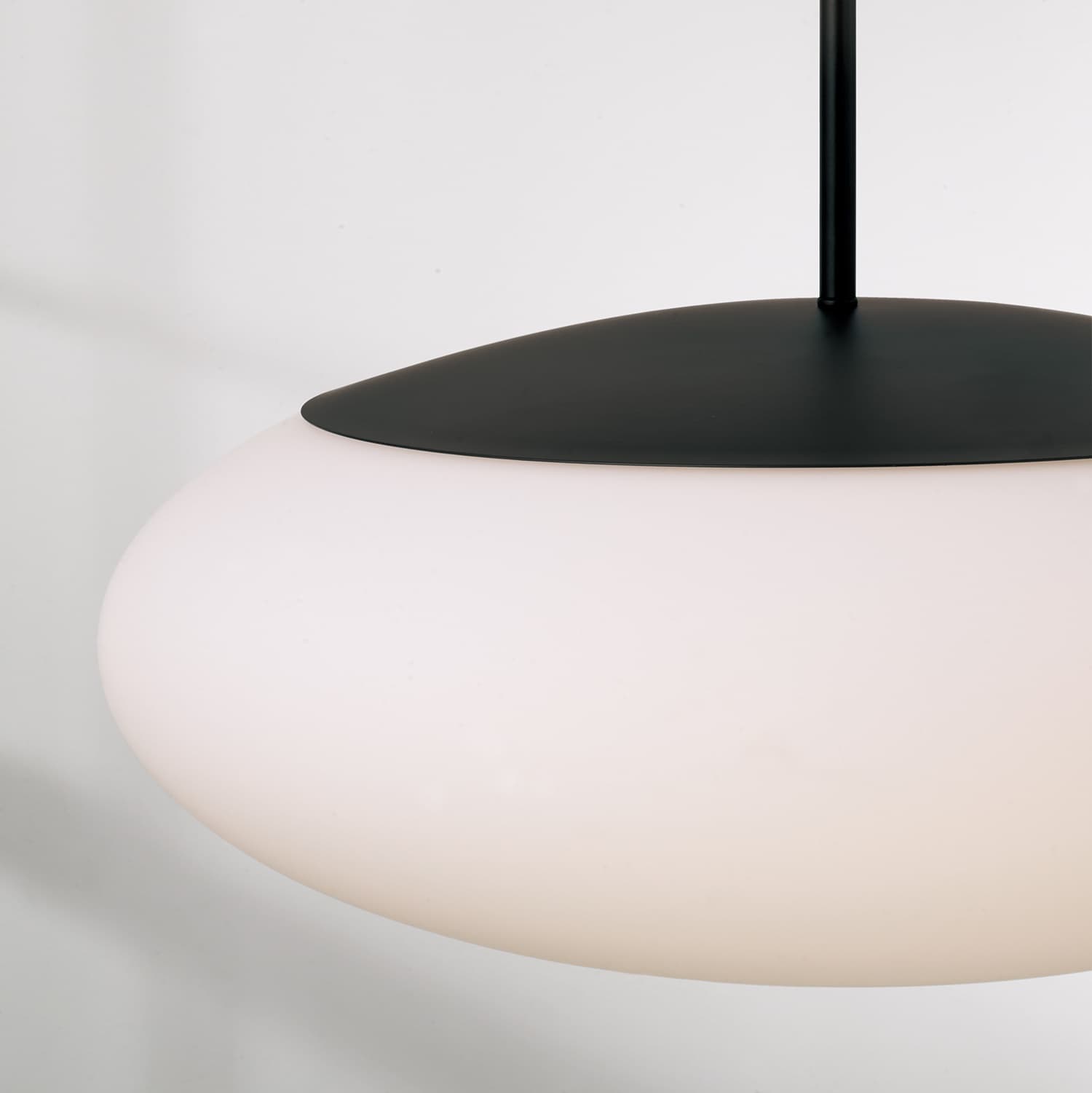 Luca 1 Light Pendant in Matte Black-img-3