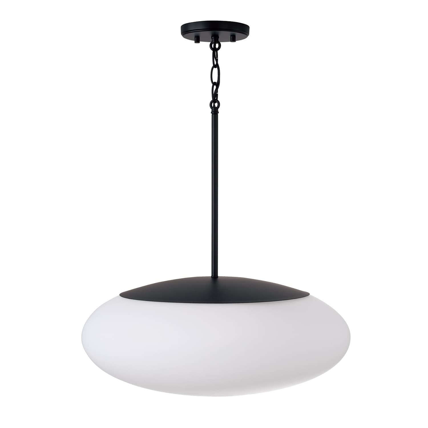 Luca 1 Light Pendant in Matte Black-img-4