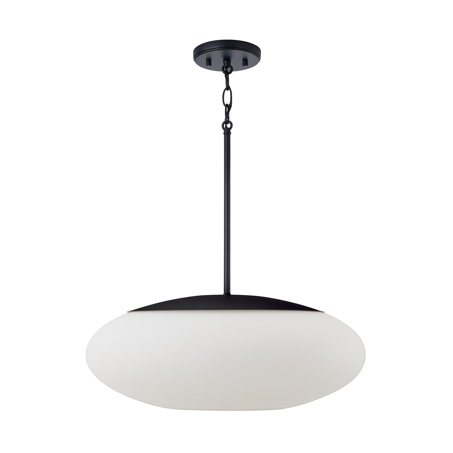 Luca 1 Light Pendant in Matte Black-img-6