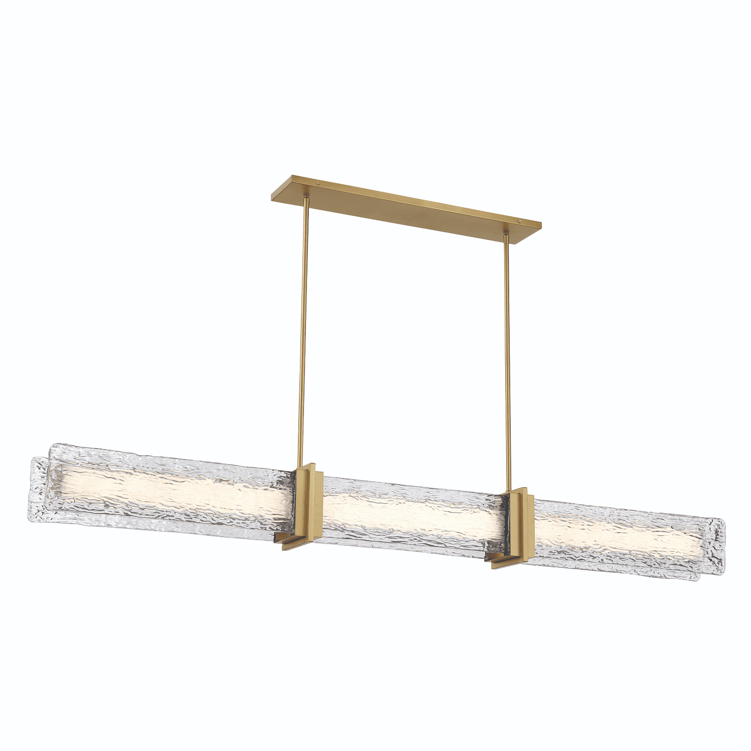 Hallie LED Linear Pendant in Legacy Brass-img-4