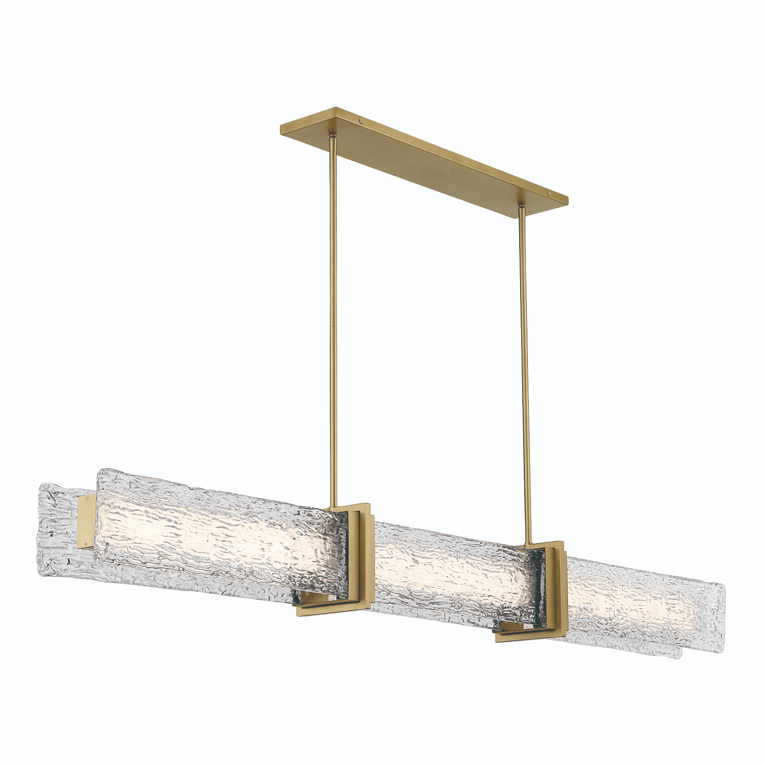 Hallie LED Linear Pendant in Legacy Brass-img-5