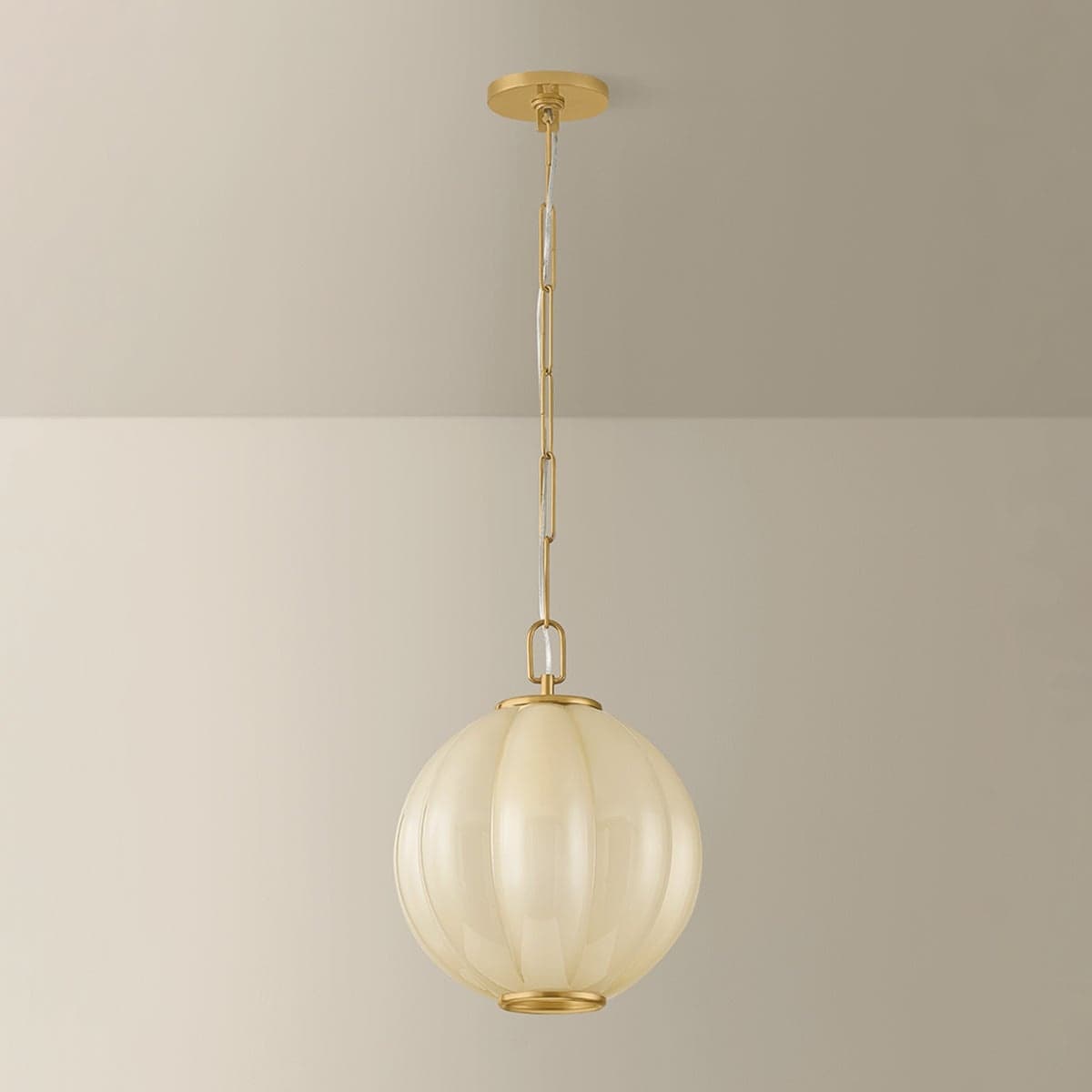 Sophia 1 Light Pendant in Aged Brass-img-3