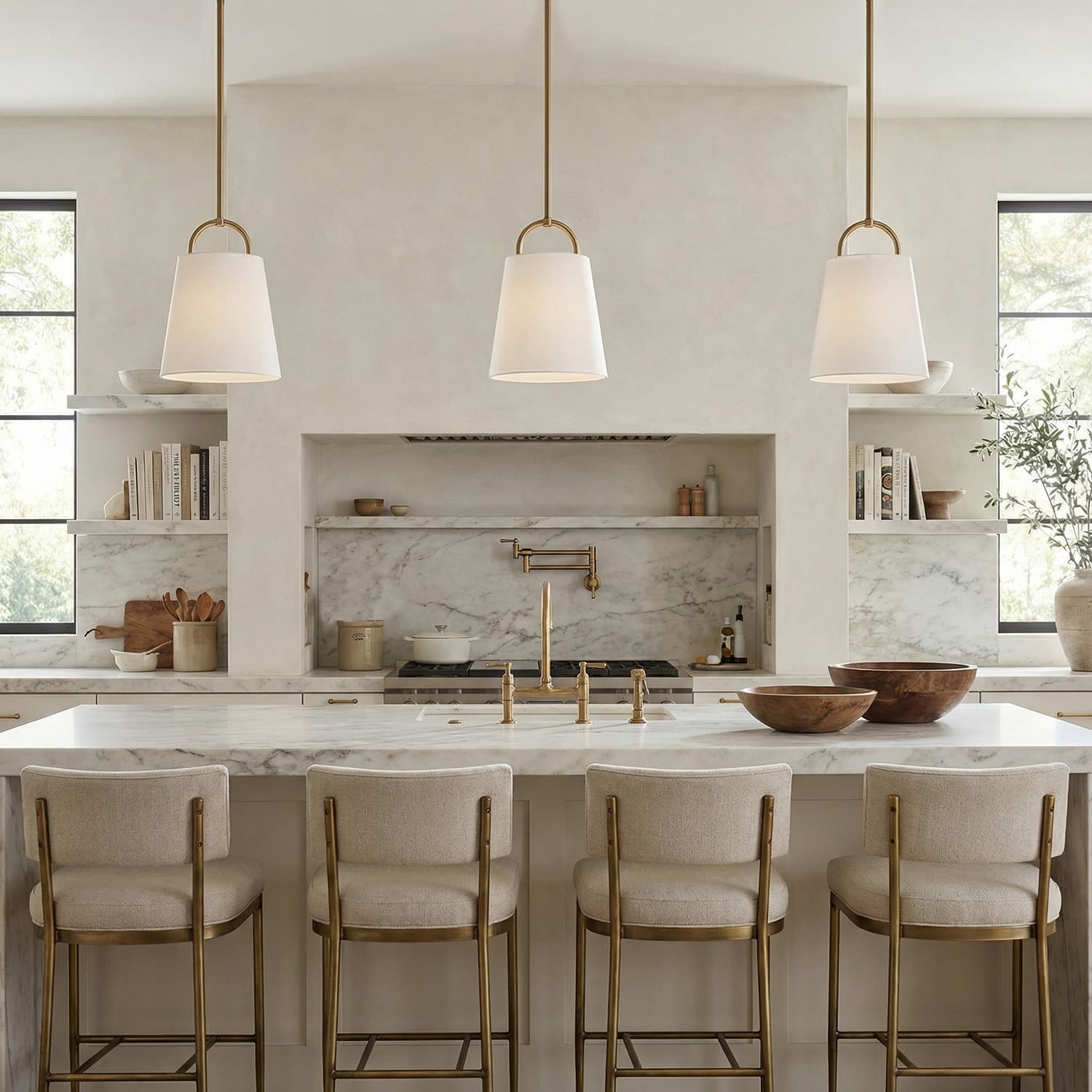 Winnie 1 Light Pendant - Small in Aged Brass-img-1
