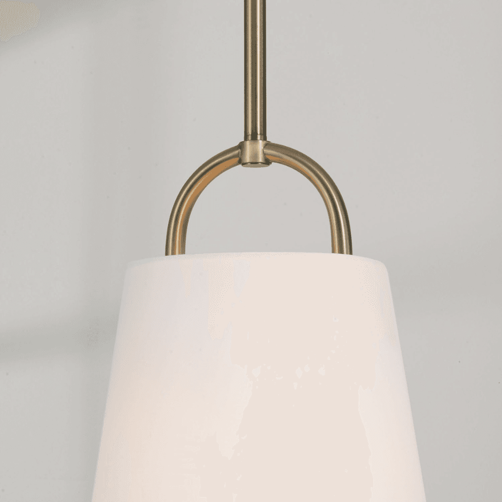Winnie 1 Light Pendant - Small in Aged Brass-img-2