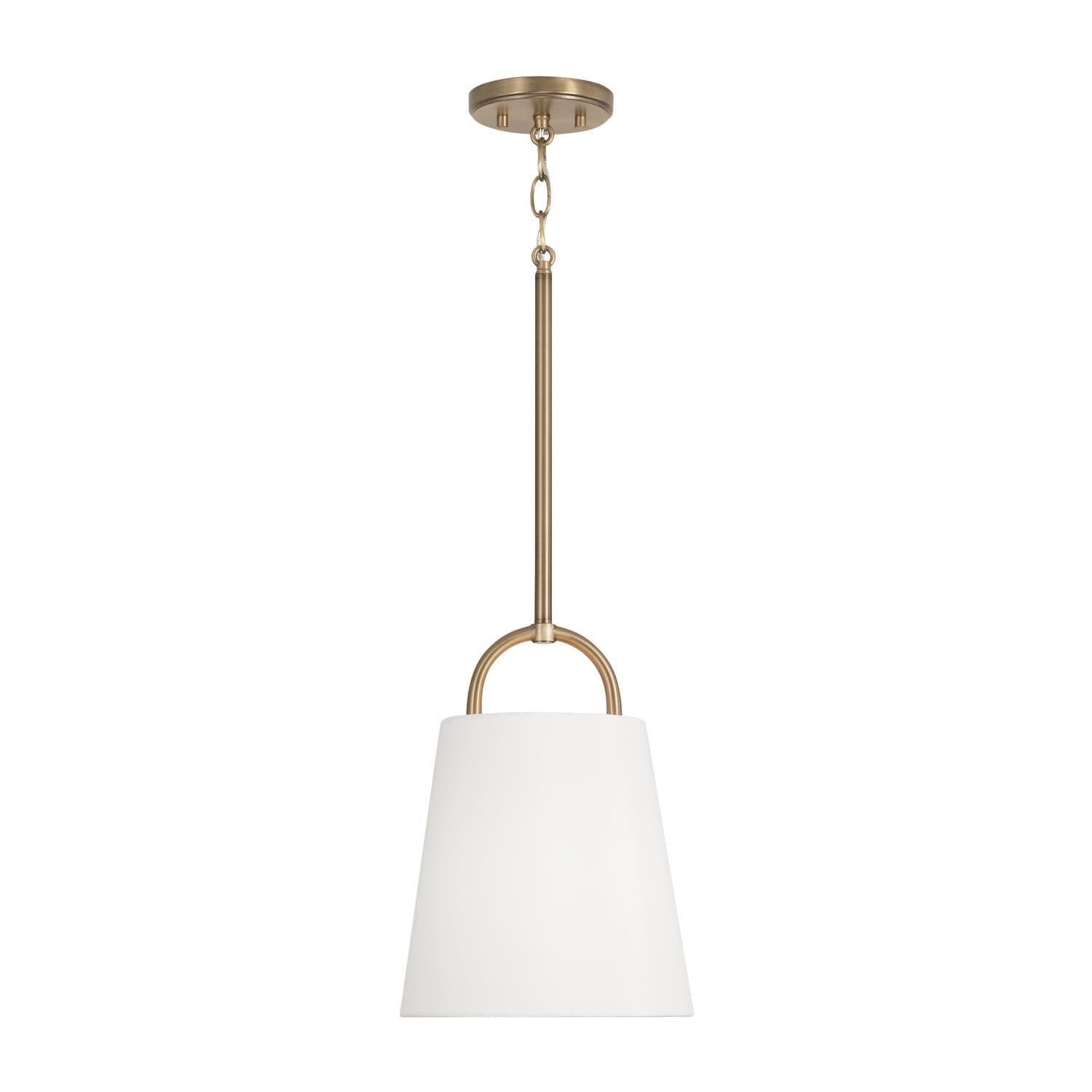 Winnie 1 Light Pendant - Small in Aged Brass-img-3