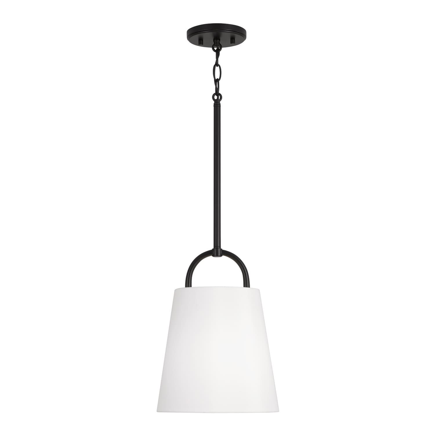 Winnie 1 Light Pendant - Small in Matte Black-img-2