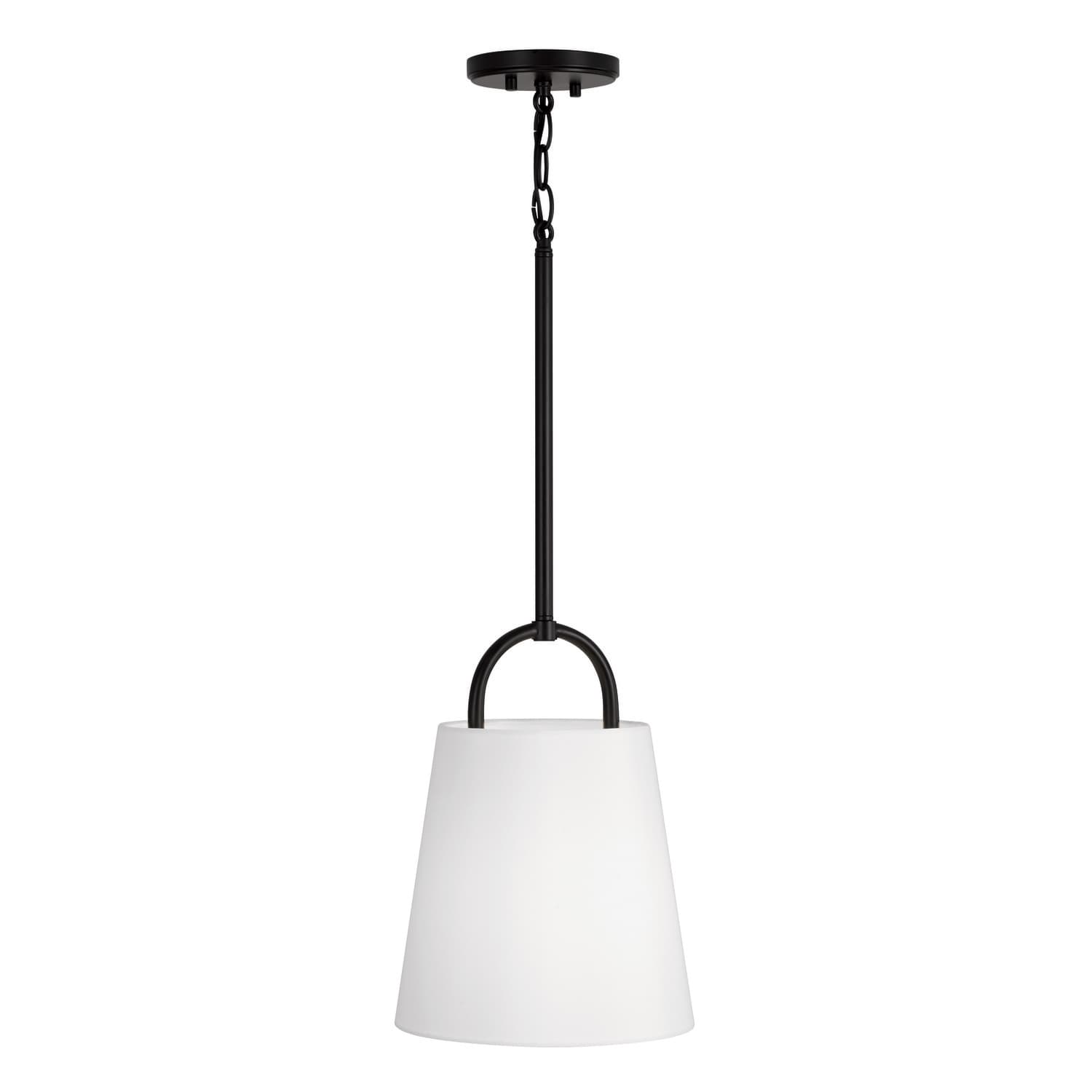 Winnie 1 Light Pendant - Small in Matte Black-img-3
