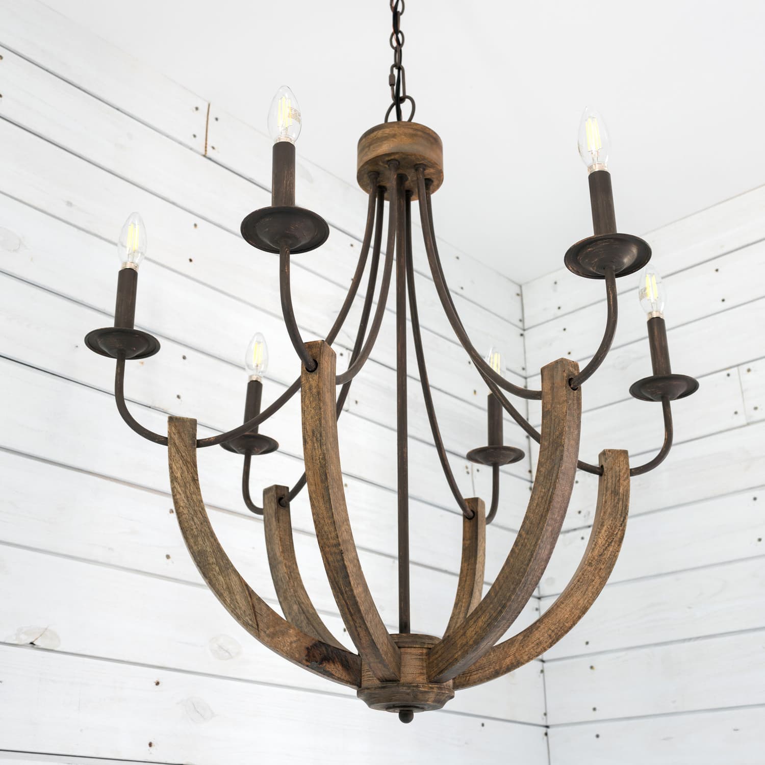 Taylor 6 Light Chandelier in Nordic Brown-img-5