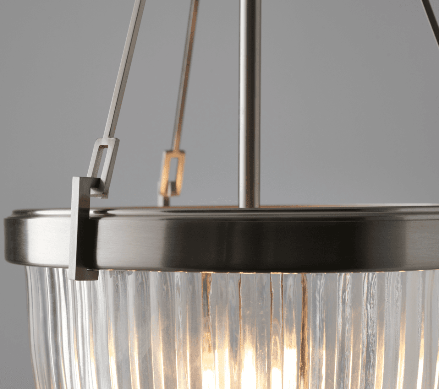 Hampton 3 Light Pendant in Brushed Nickel-img-2