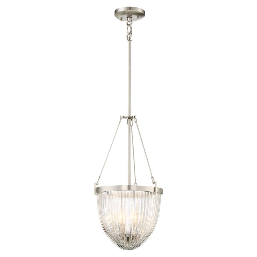 Hampton 3 Light Pendant in Brushed Nickel-img-3