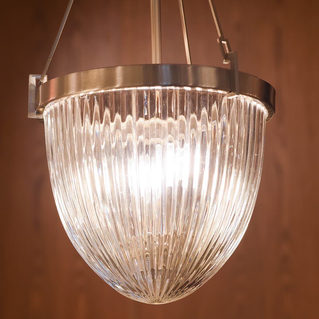 Hampton 3 Light Pendant in Brushed Nickel-img-4