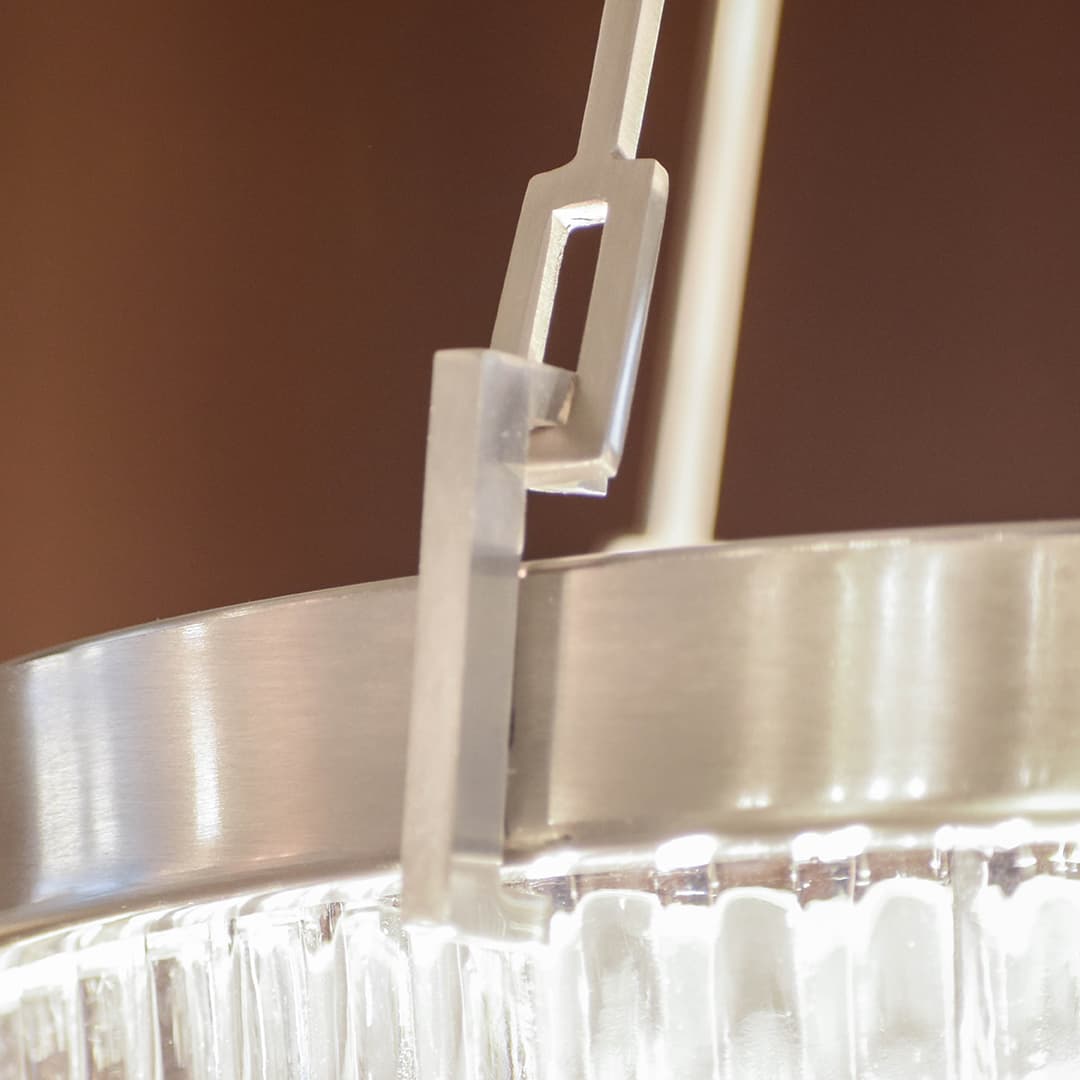 Hampton 3 Light Pendant in Brushed Nickel-img-6