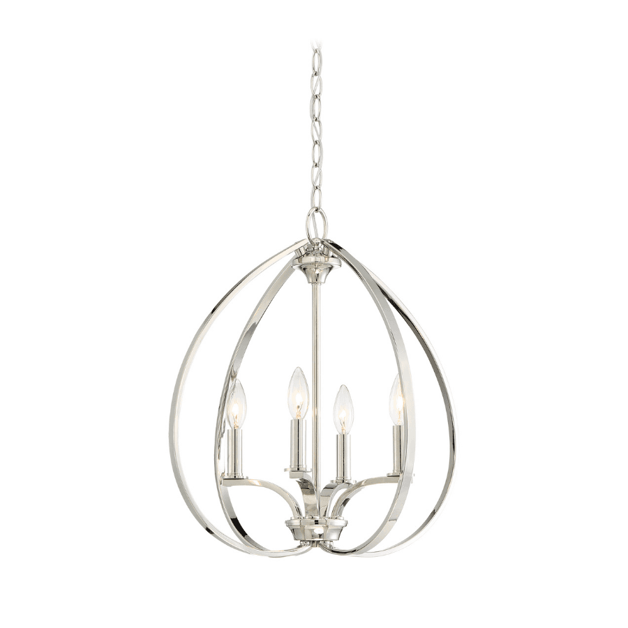 Alannah 4 Light Pendant in Polished Nickel-img-1