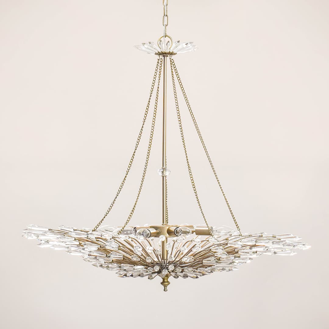 Seville 8 Light Crystal Chandelier in Aged Silver-img-1