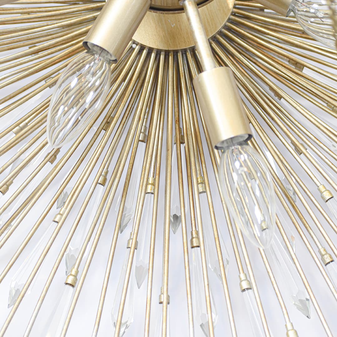 Seville 8 Light Crystal Chandelier in Aged Silver-img-3