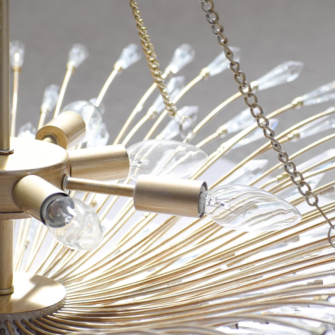 Seville 8 Light Crystal Chandelier in Aged Silver-img-6
